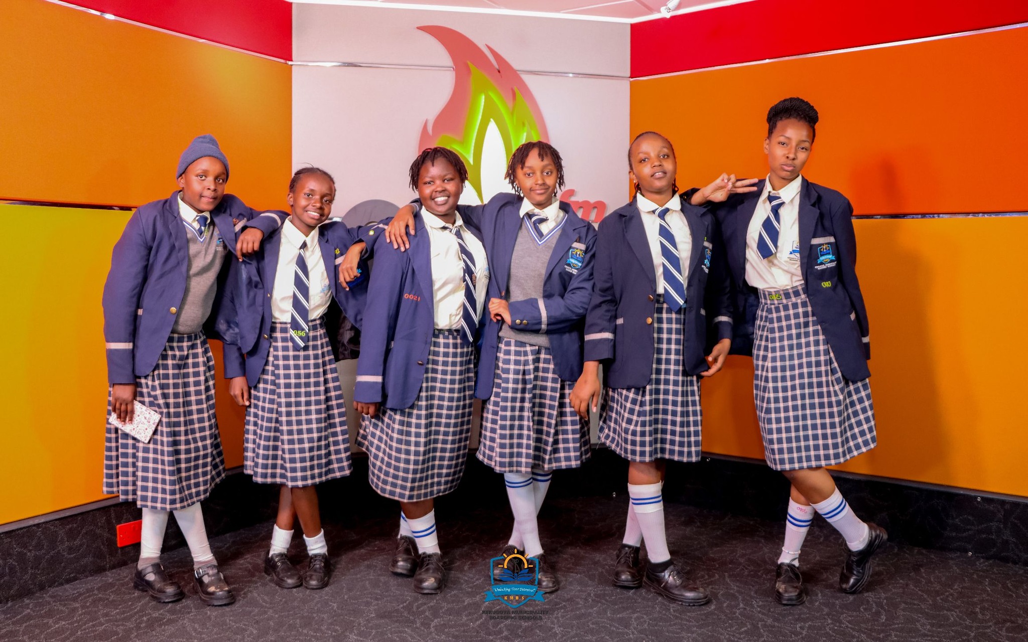 Junior School 7 Students in Radio studio